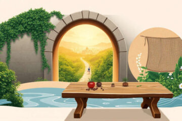 Paz y armonía en un jardín antiguo