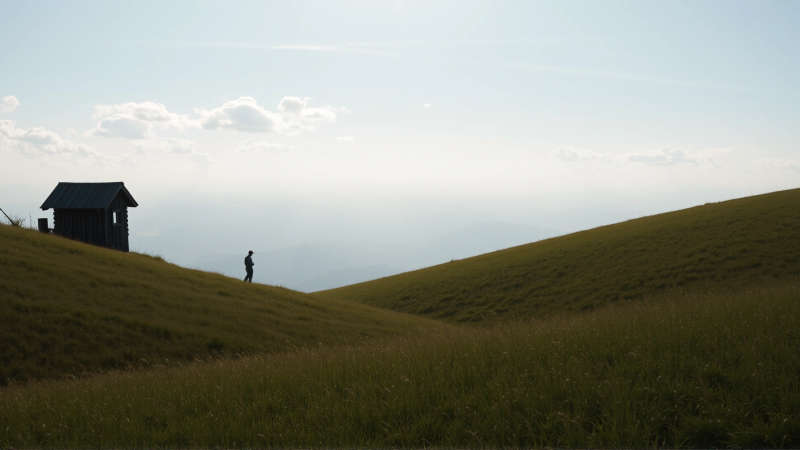 Serena contemplación en un paisaje esperanzador