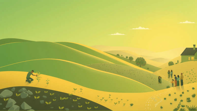 Esperanza y armonía en un paisaje sereno