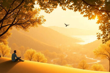 Paz y serenidad en un paisaje natural