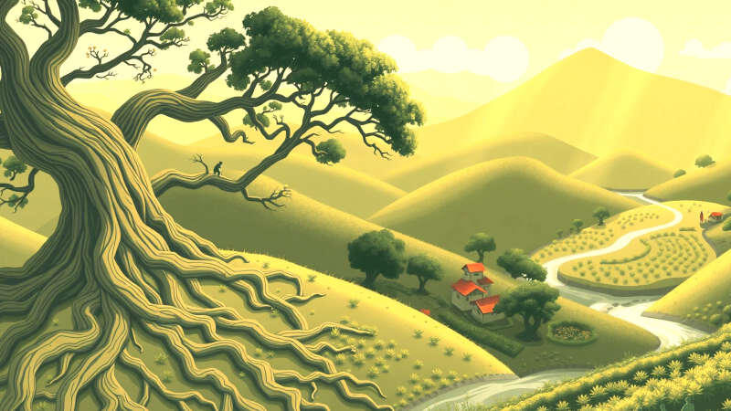 Comunidad próspera en armonía natural