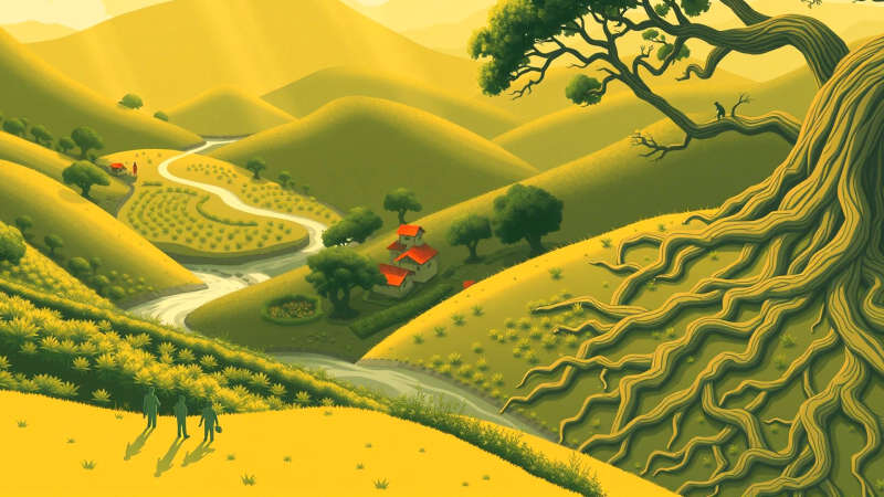 Comunidad próspera en armonía natural