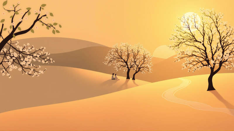 Paz natural y serena