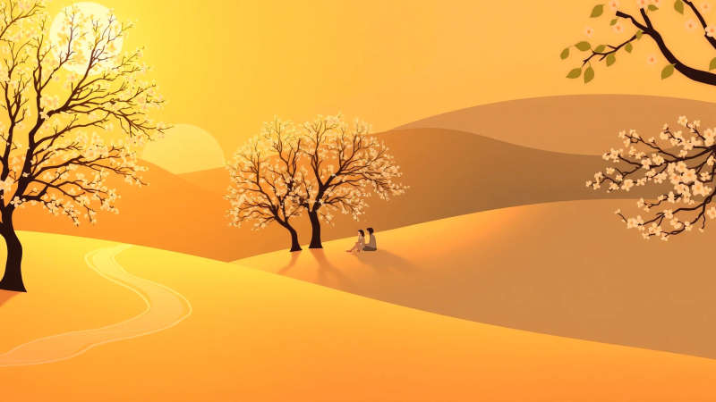 Paz natural y serena