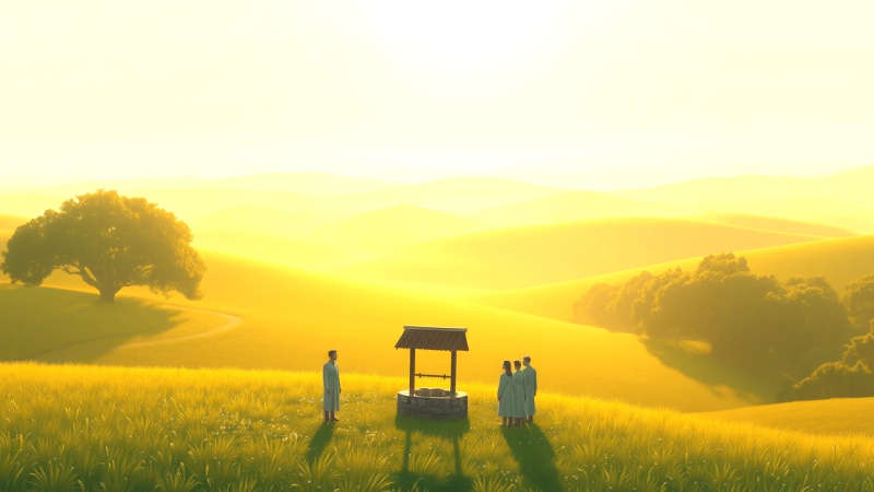 Paz y esperanza en un paisaje sereno