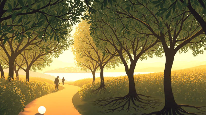 Paz ancestral en un paisaje sereno