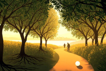 Paz ancestral en un paisaje sereno