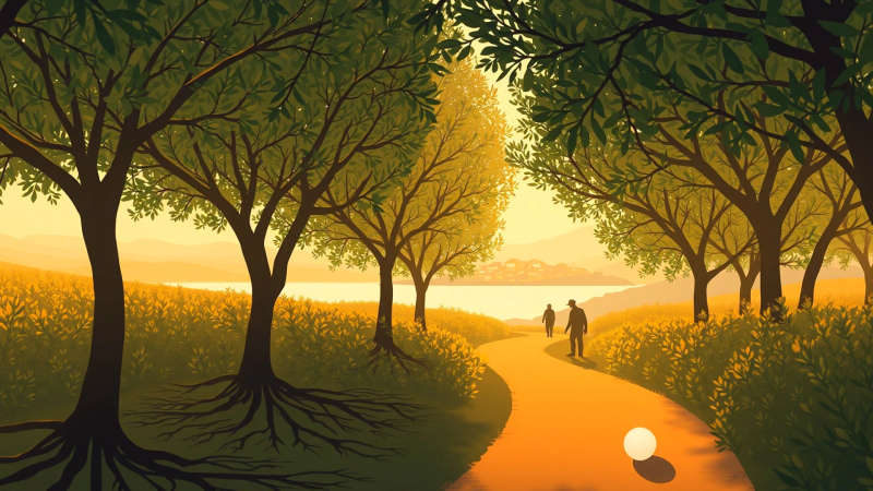 Paz ancestral en un paisaje sereno