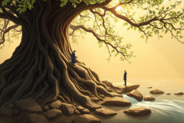 Naturaleza serena y atemporal florece