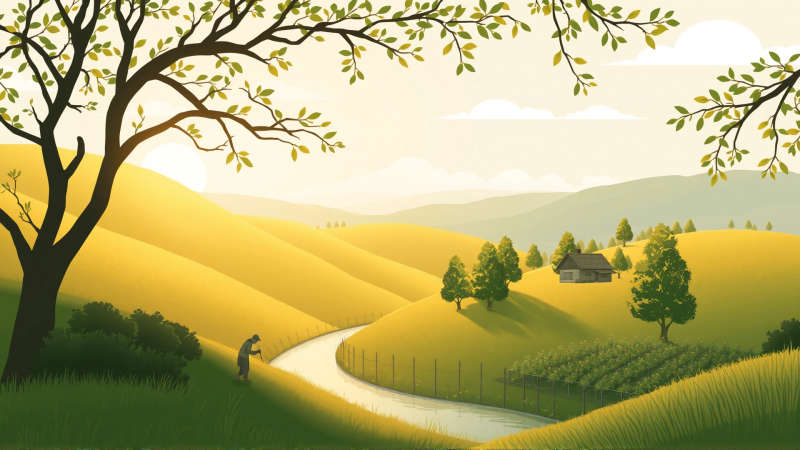 Paz y armonía en un paisaje bucólico