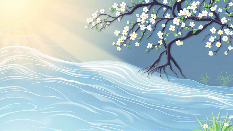 Paz serena en diseño natural y limpio