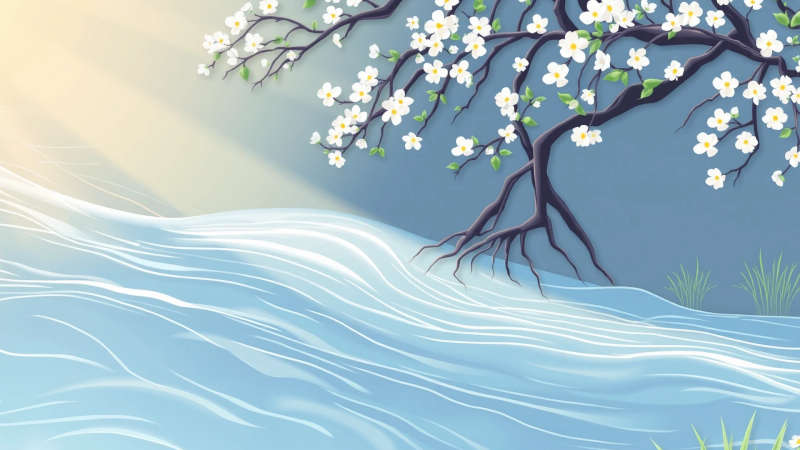 Paz serena en diseño natural y limpio