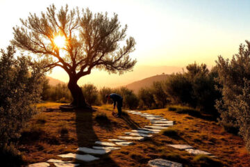 Un olivar antiguo irradia paz y fuerza