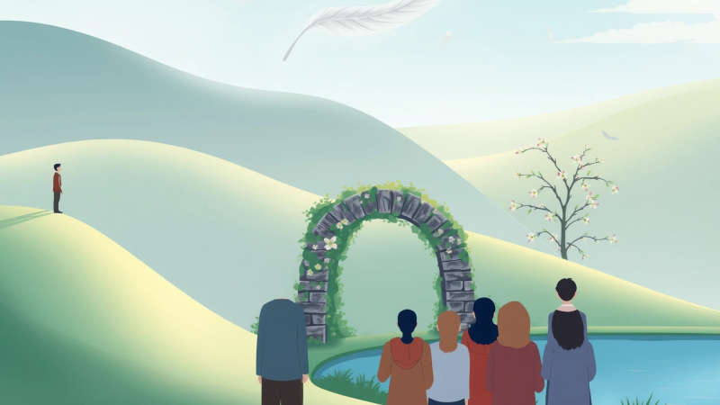 Paz serena en un paisaje contemplativo