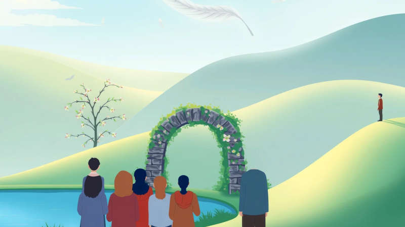 Paz serena en un paisaje contemplativo