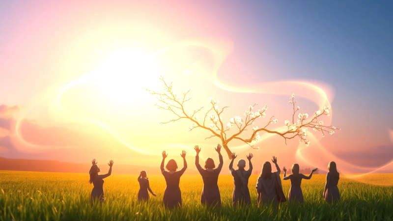 Paz serena y transformación luminosa