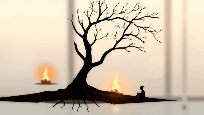 Paz y esperanza en la naturaleza simple