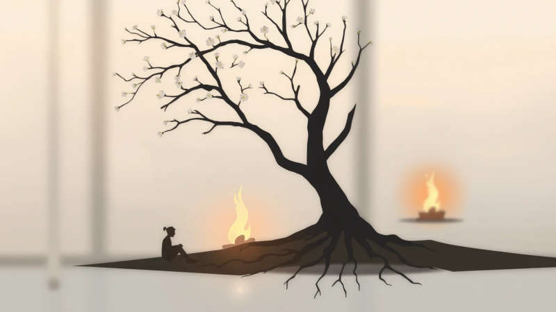 Paz y esperanza en la naturaleza simple