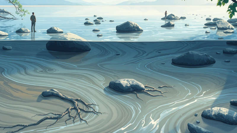 Paz serena en un paisaje natural