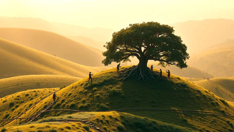 Un paisaje sereno