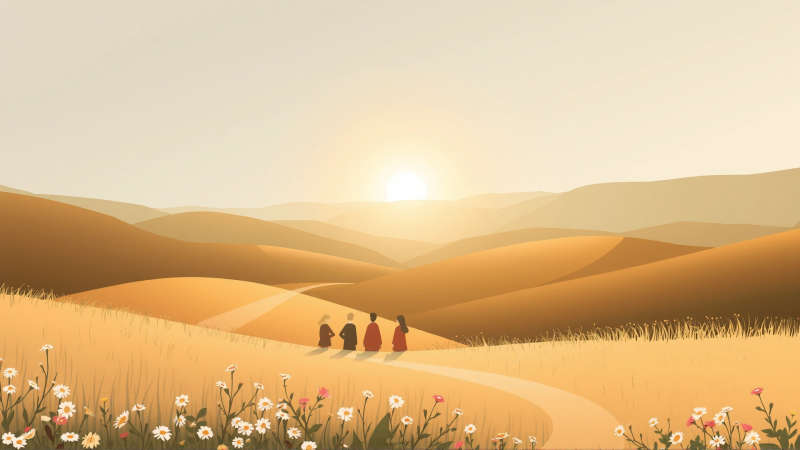 Paz serena en un paisaje armonioso