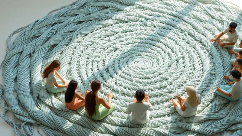 Un tapiz sereno transmite armonía y calma