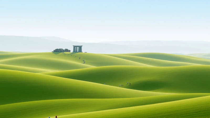 Paz contemplativa en un paisaje ancestral