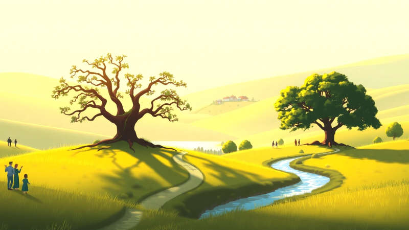 Paz y armonía en un valle sereno