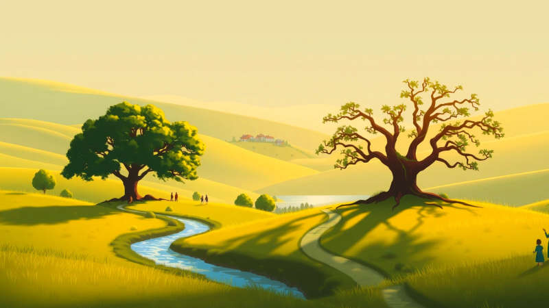 Paz y armonía en un valle sereno