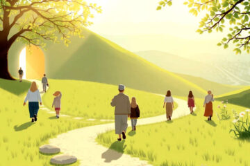 Un sendero sereno guía hacia la esperanza