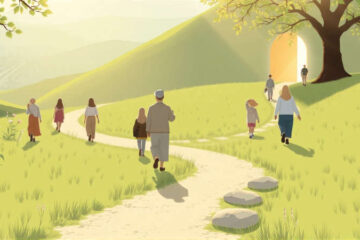 Un sendero sereno guía hacia la esperanza