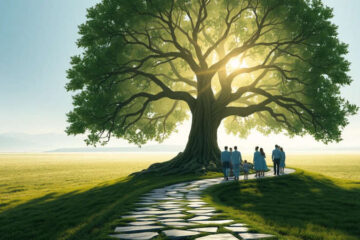 Un árbol ancestral irradia paz y conexión