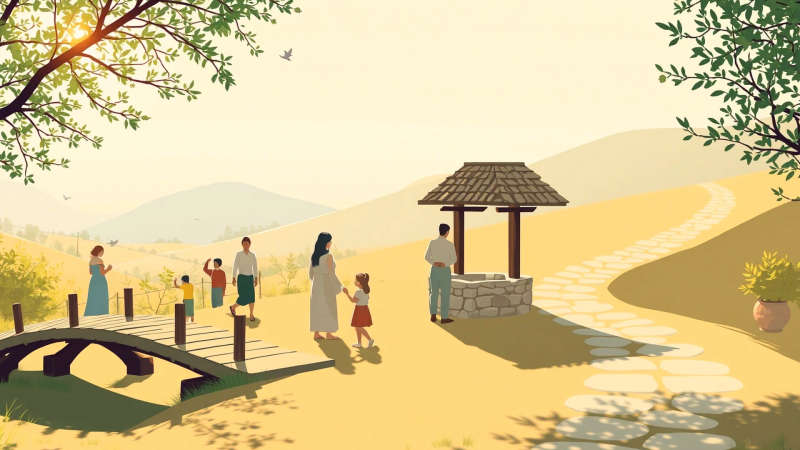 Un jardín sereno irradia paz y armonía