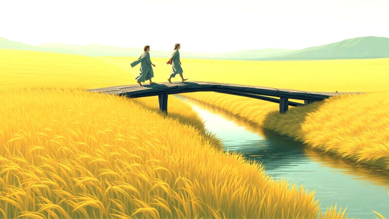 Paz y esperanza en un paisaje sereno