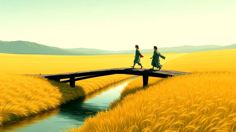 Paz y esperanza en un paisaje sereno