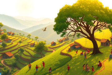 Paz y armonía en un pueblo rural