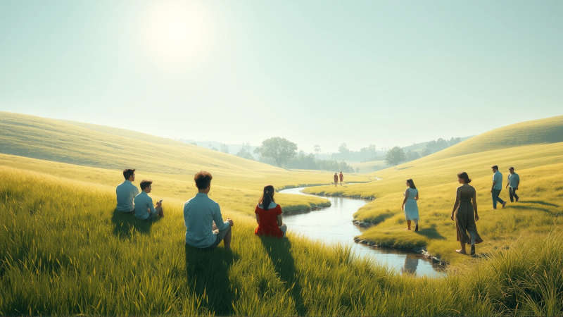 Paz serena y armonía natural se transmiten