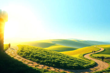 Paz serena en un paisaje interconectado