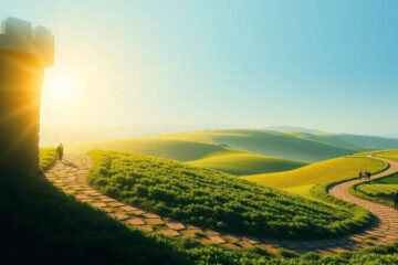 Paz serena en un paisaje interconectado