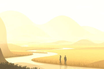 Paz serena en un paisaje contemplativo