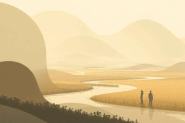 Paz serena en un paisaje contemplativo