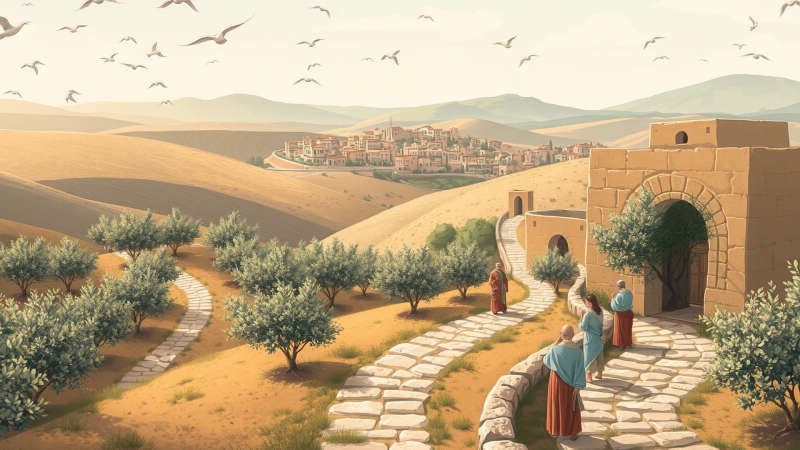 Paz atemporal en un paisaje sereno