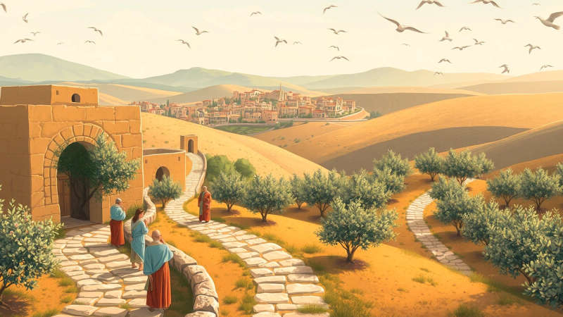 Paz atemporal en un paisaje sereno