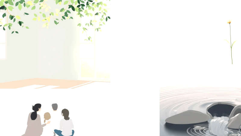 Armonía serena y conexión visualmente expresada