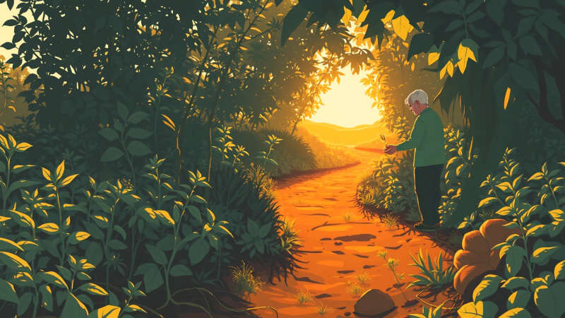 Un jardín resiliente transmite esperanza y calma