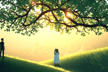 Paz y conexión en un paisaje sereno