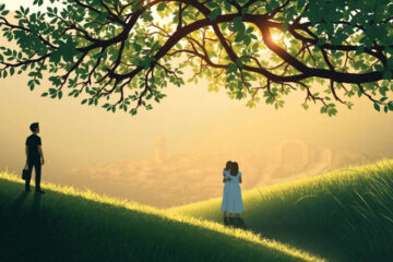 Paz y conexión en un paisaje sereno