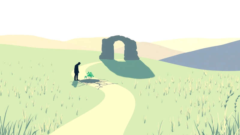 Serenidad y resistencia en un paisaje apacible