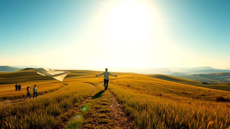 Un paisaje sereno evoca esperanza y elección
