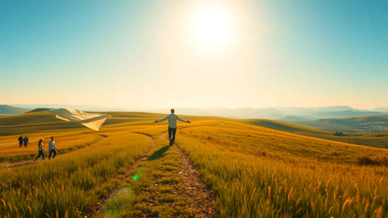 Un paisaje sereno evoca esperanza y elección